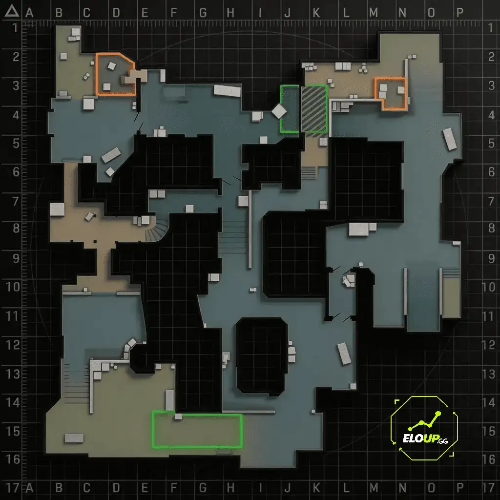 Интерактивная карта раскидок Dust 2