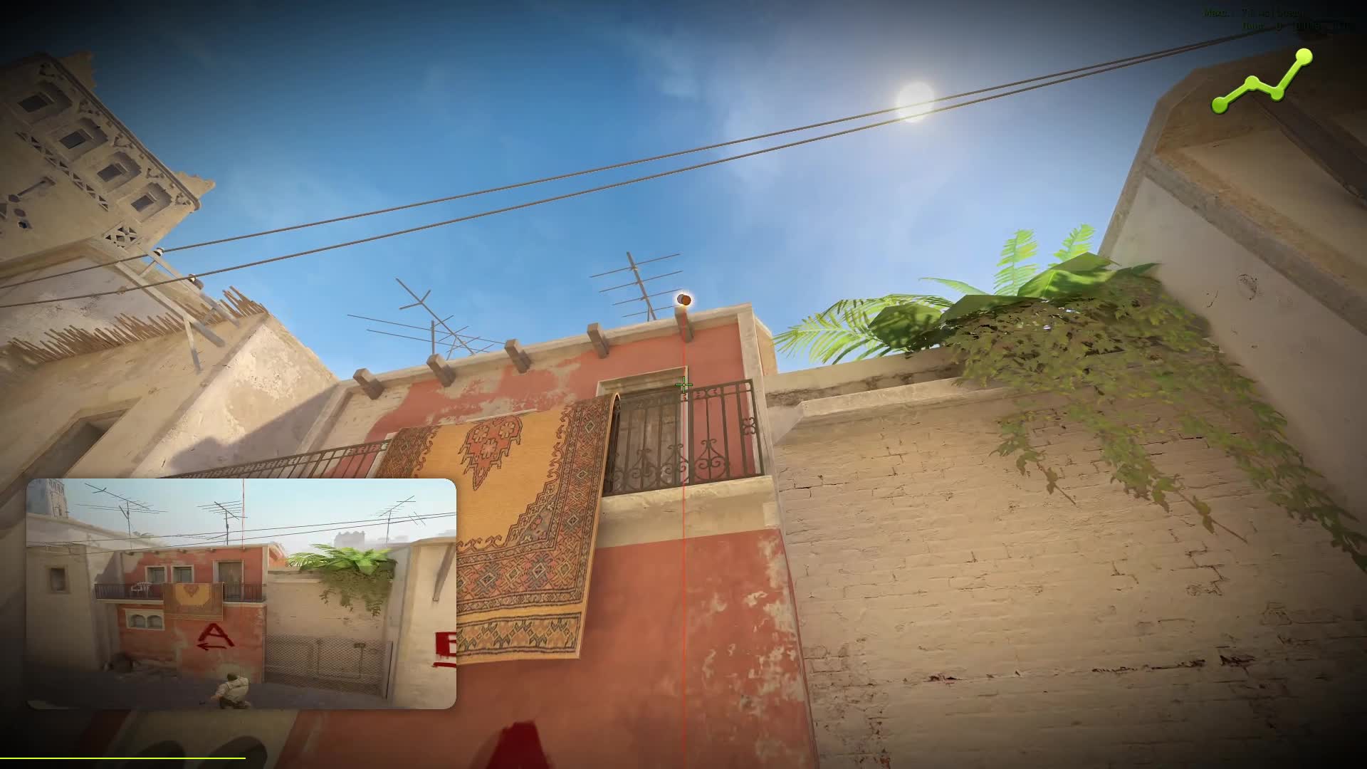CS2 MIRAGE: #3 SPAWN INSTANT SMOKE WINDOW (ИНСТА-СМОК В ОКНО)